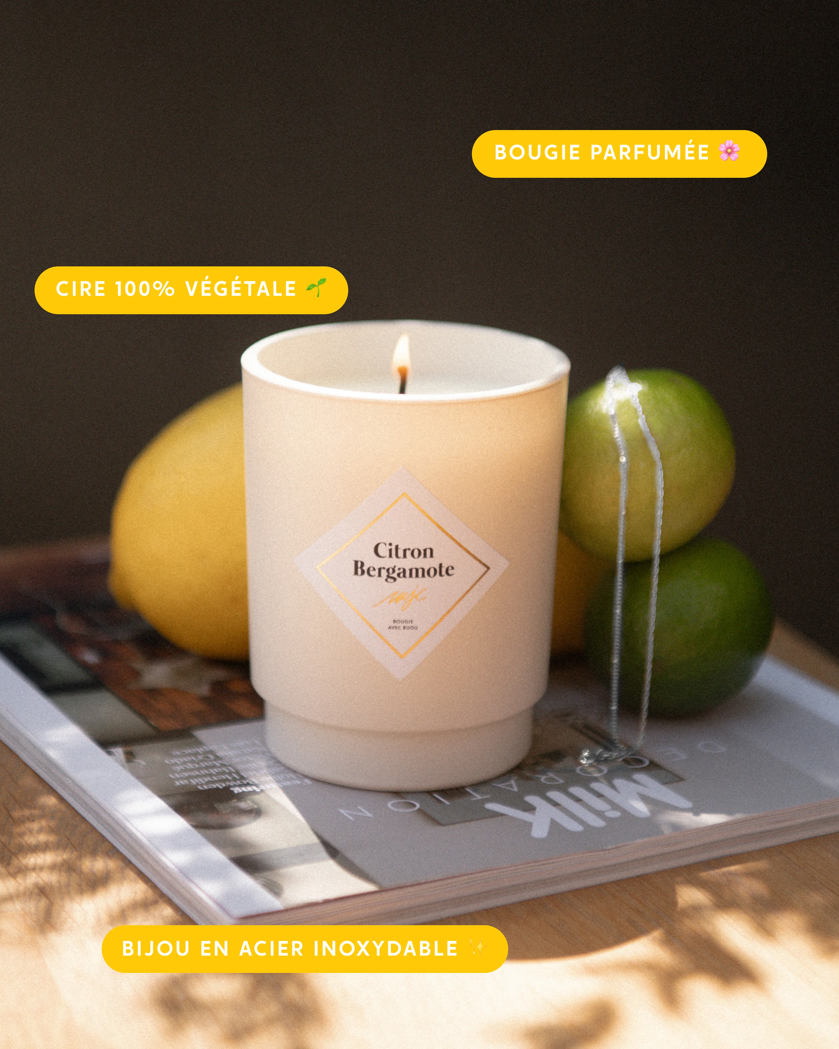 Bougie bijou Citron Bergamote - Image 2
