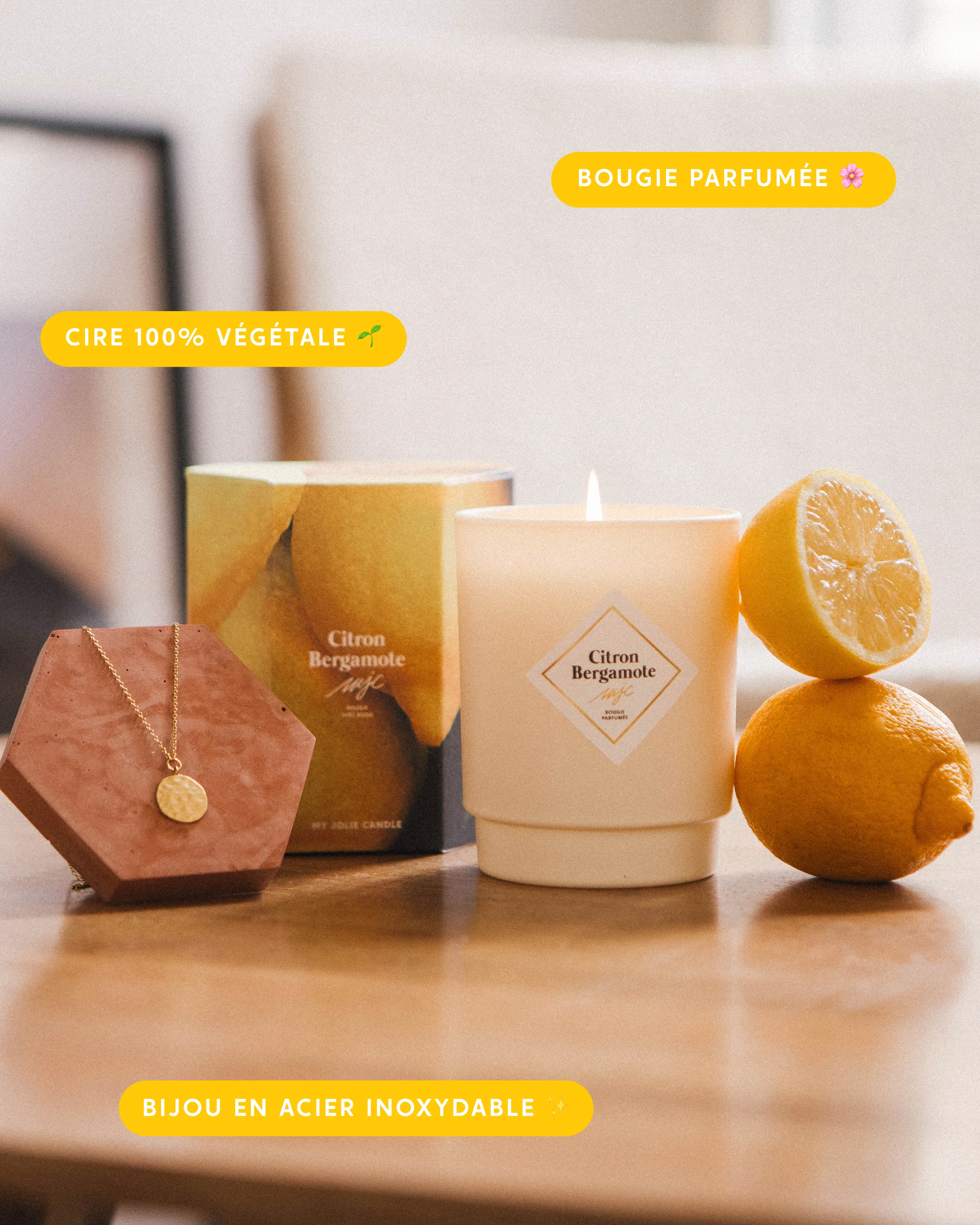 Bougie bijou Citron Bergamote - Image 2