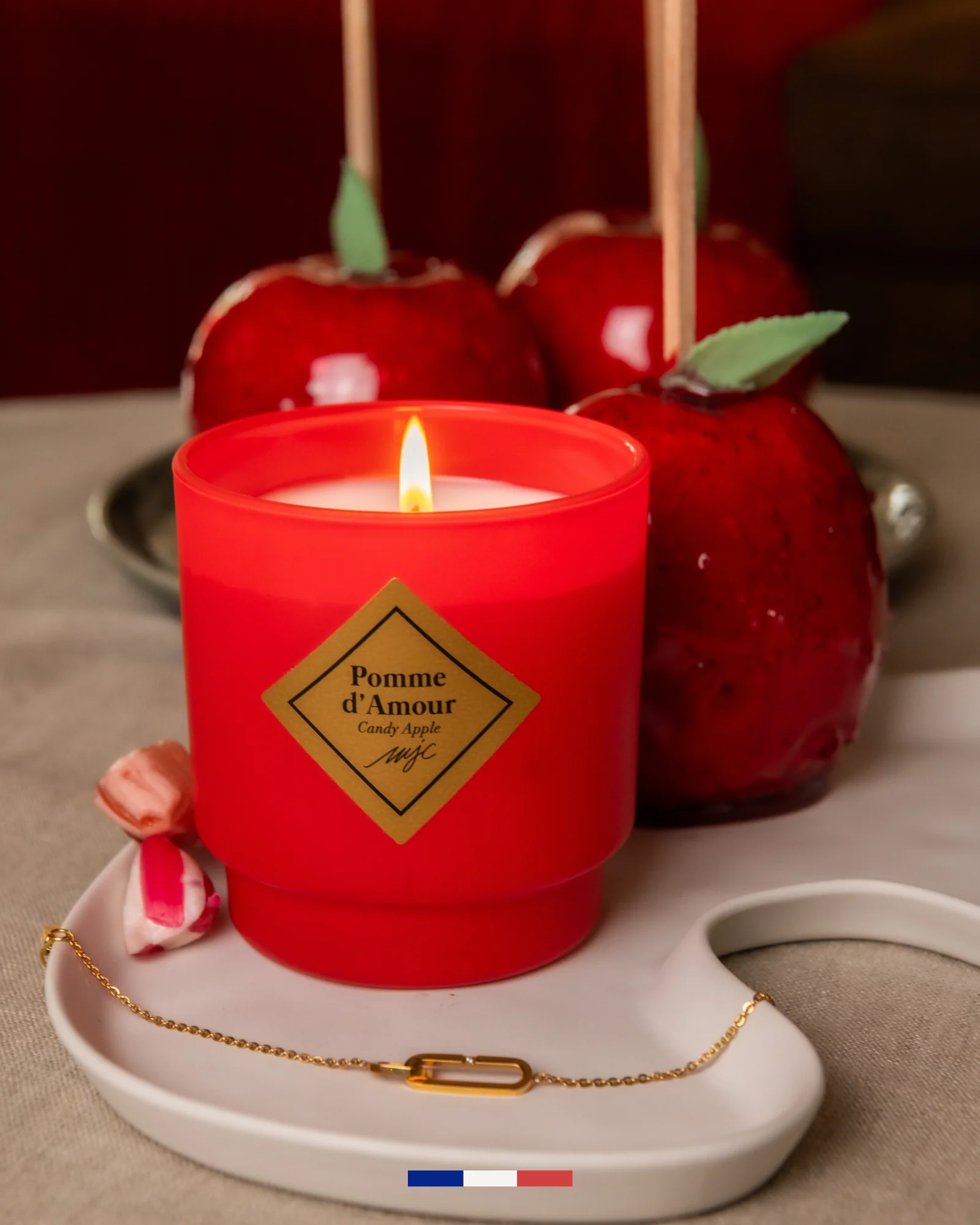 Bougie bijou bracelet Pomme d'Amour - Image 6
