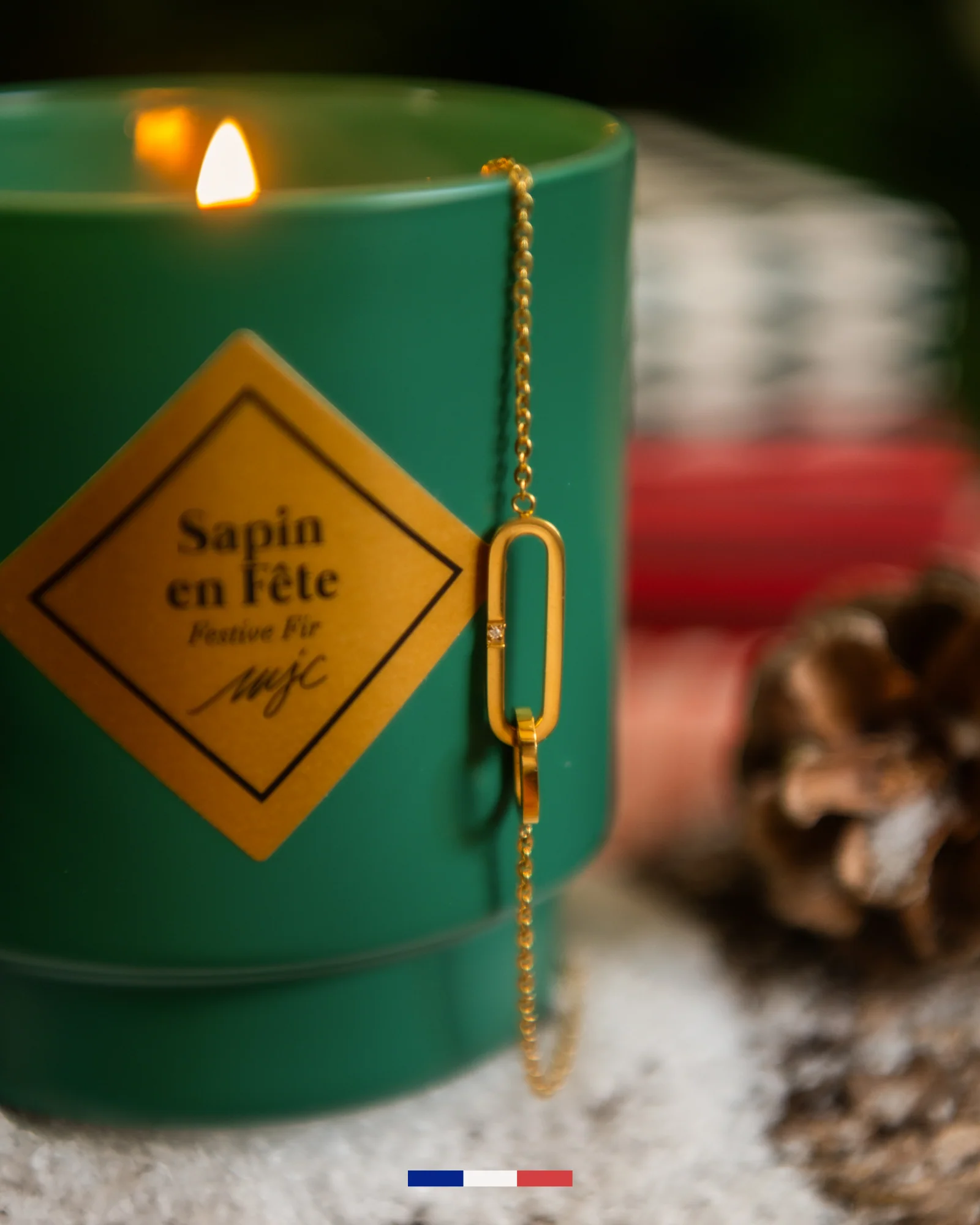 Bougie bijou bracelet Sapin en Fête - Image 4
