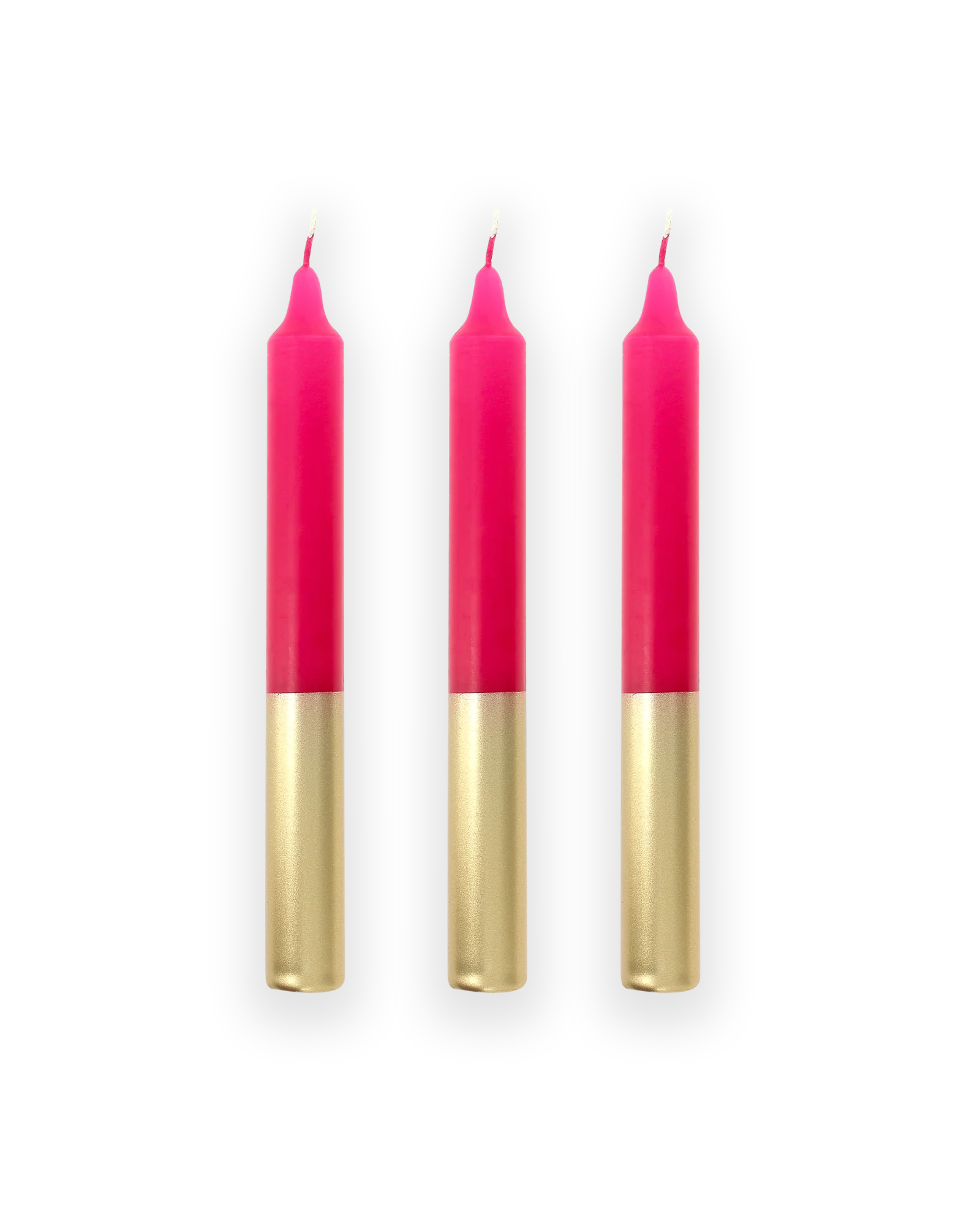 Bougies Bicolores - Rose Foncé & Or - Image 4