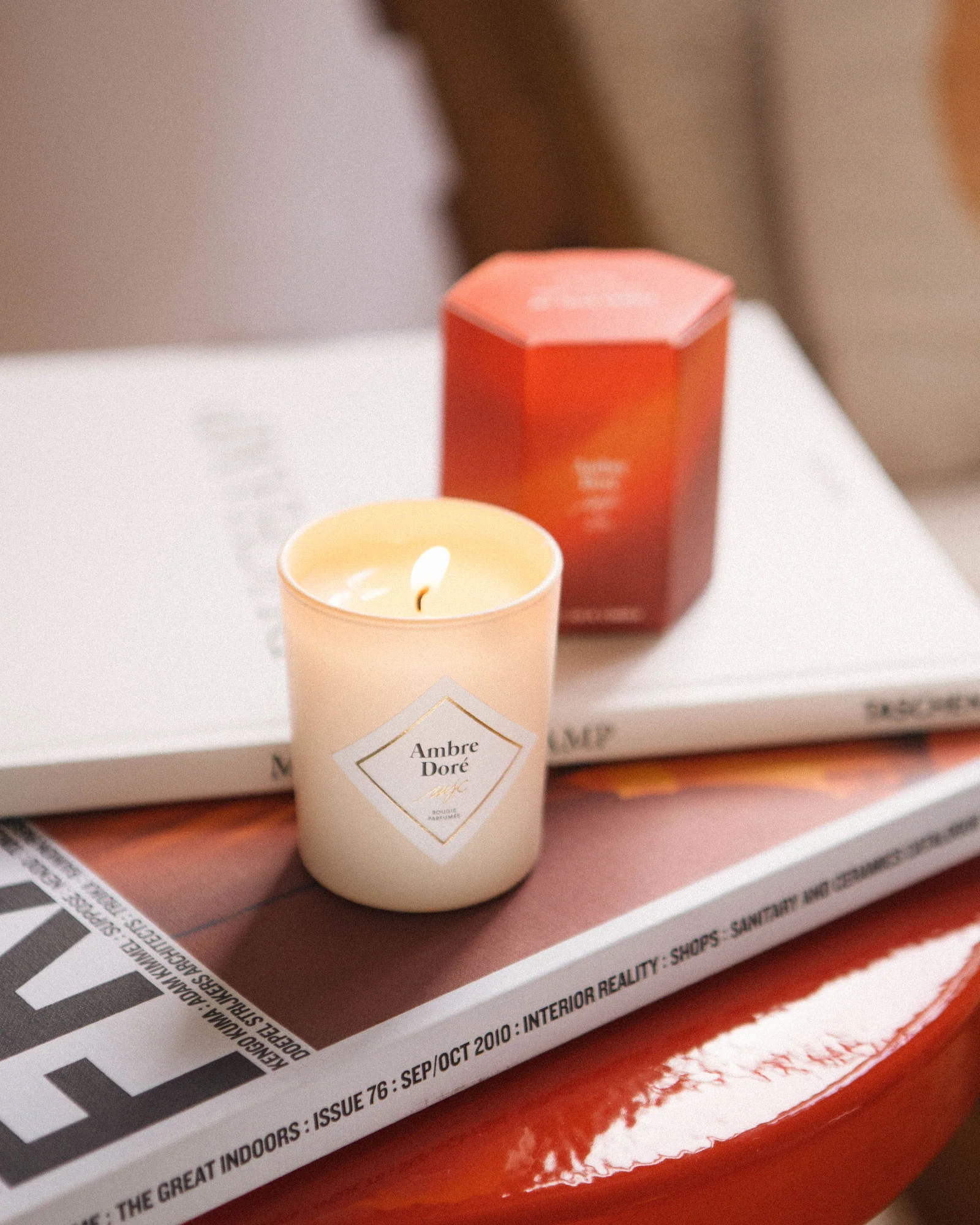 Petite bougie Ambre Doré - Image 2