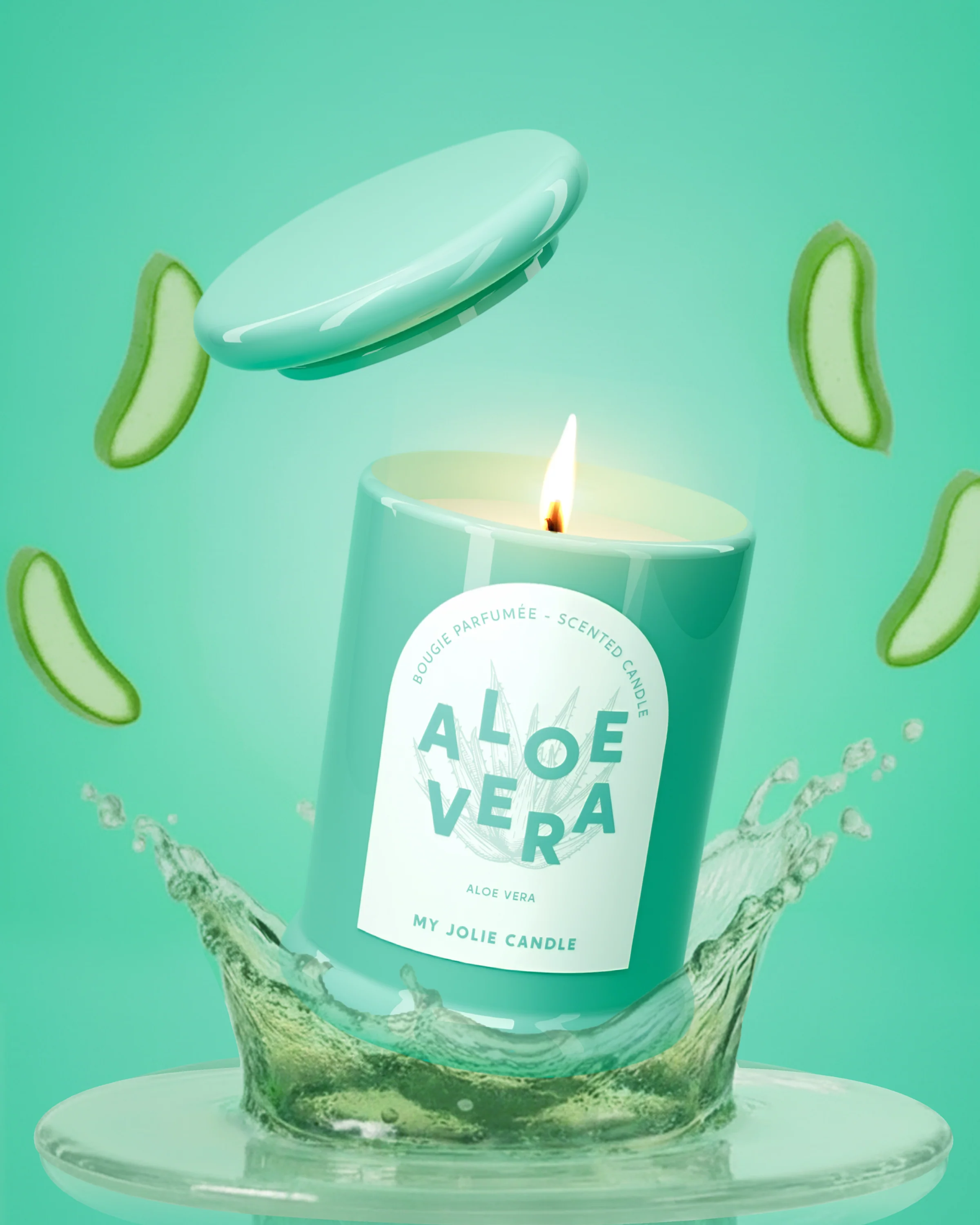 Bougie parfumée Aloe Vera - Image 3
