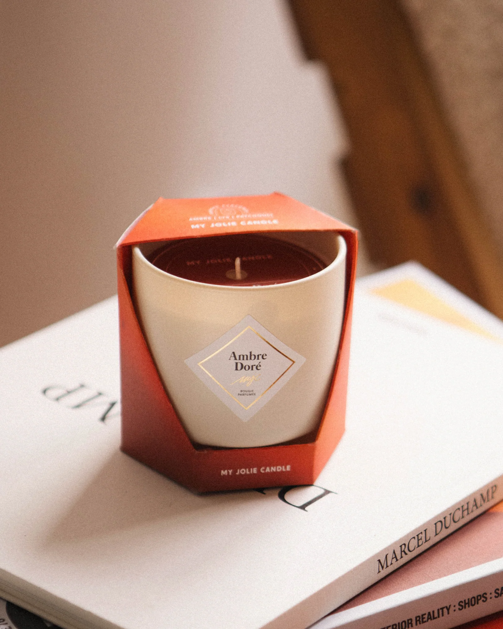 Bougie Ambre Doré - Image 3