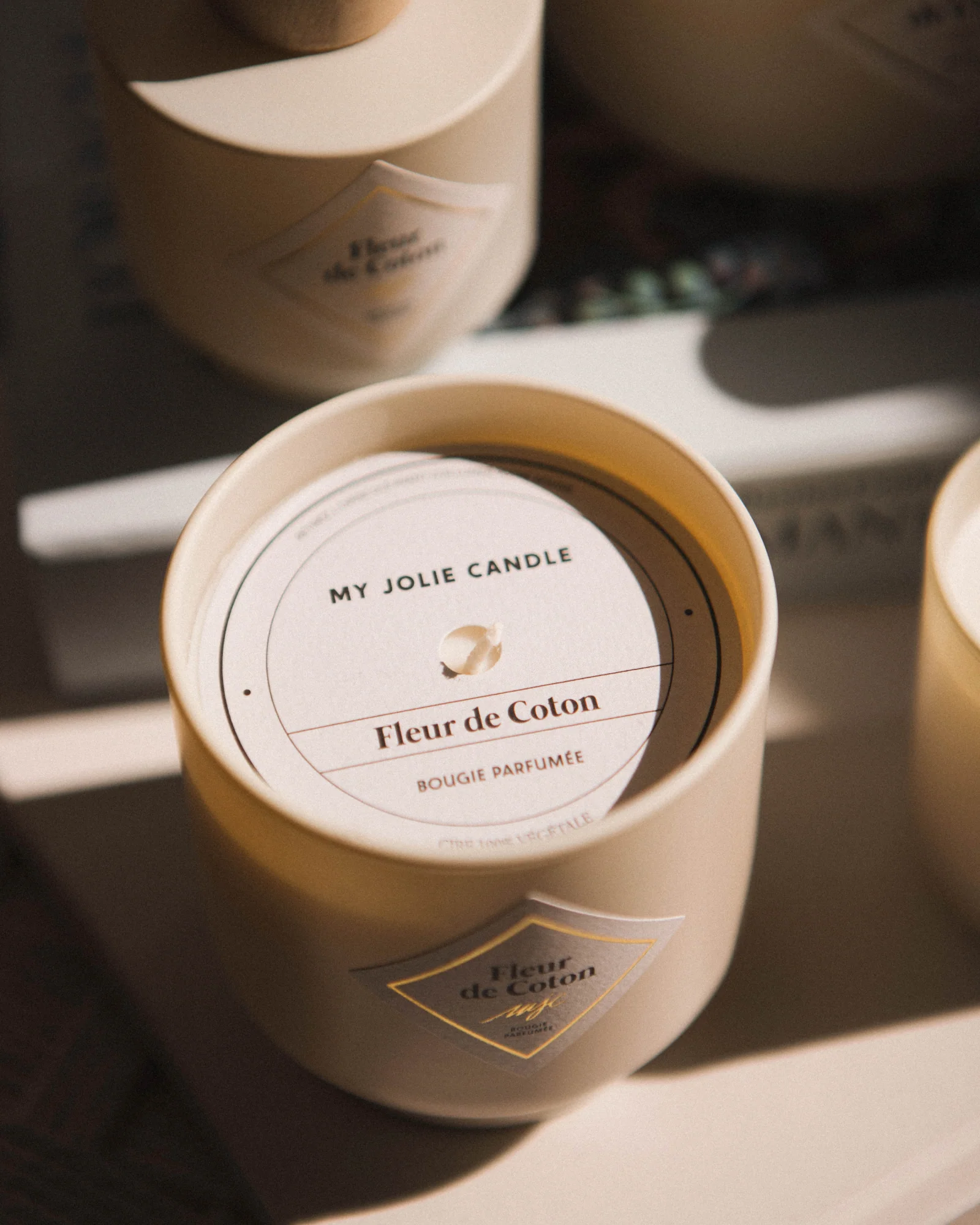 Bougie Fleur de Coton - Image 3