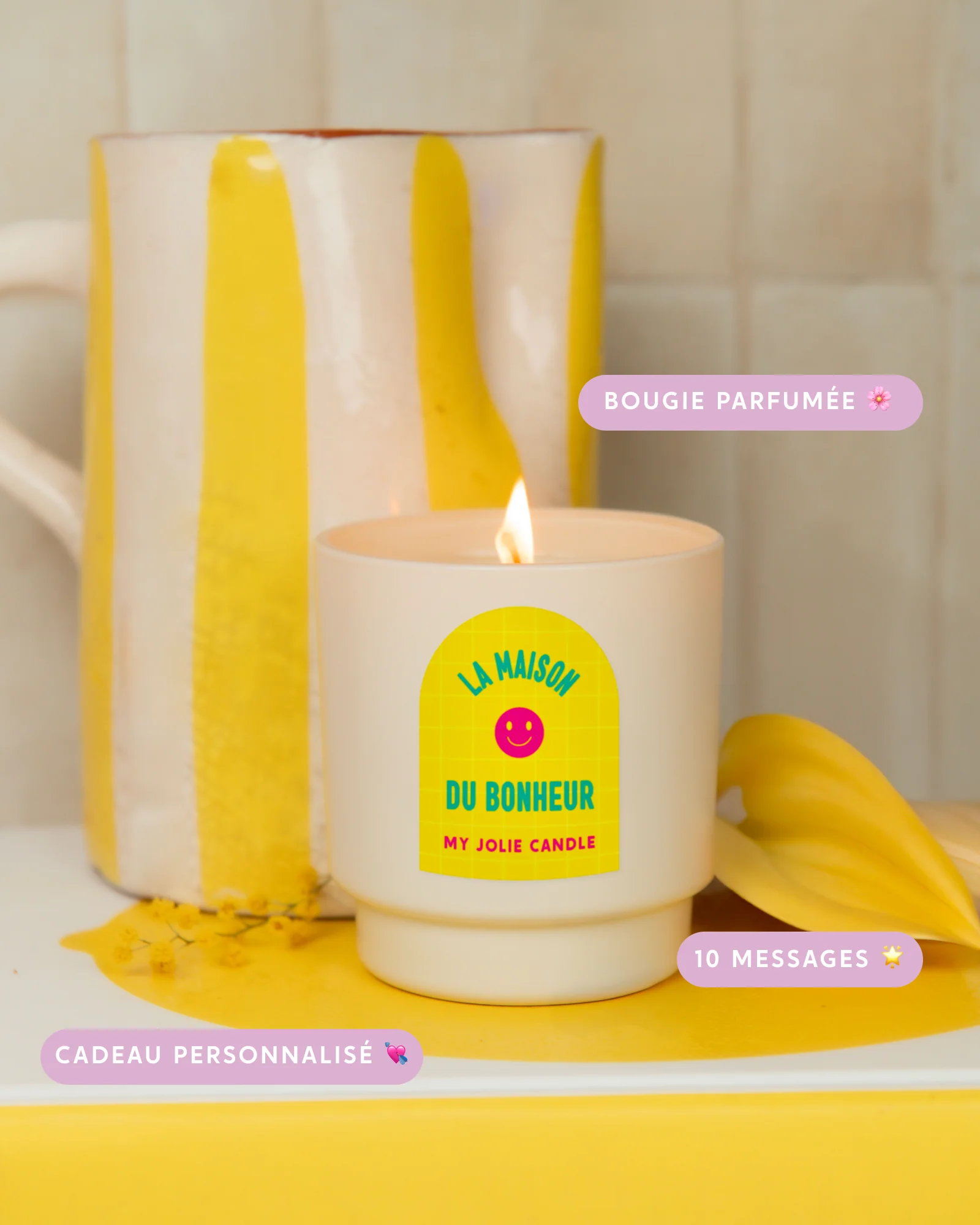 Bougie parfumée "La maison du bonheur" - Image 3