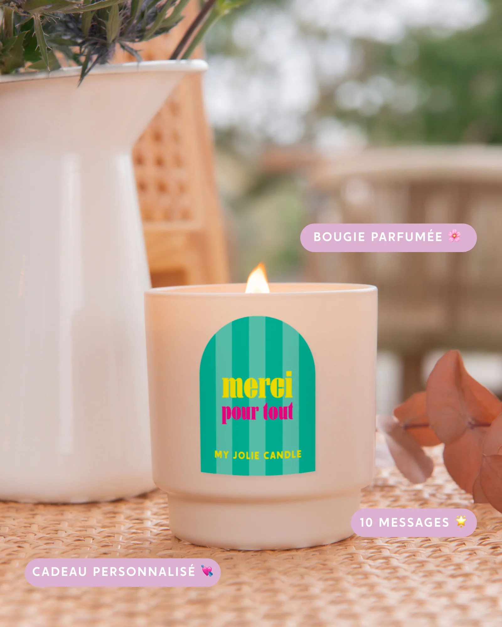 Bougie parfumée "Merci pour tout" - Image 3