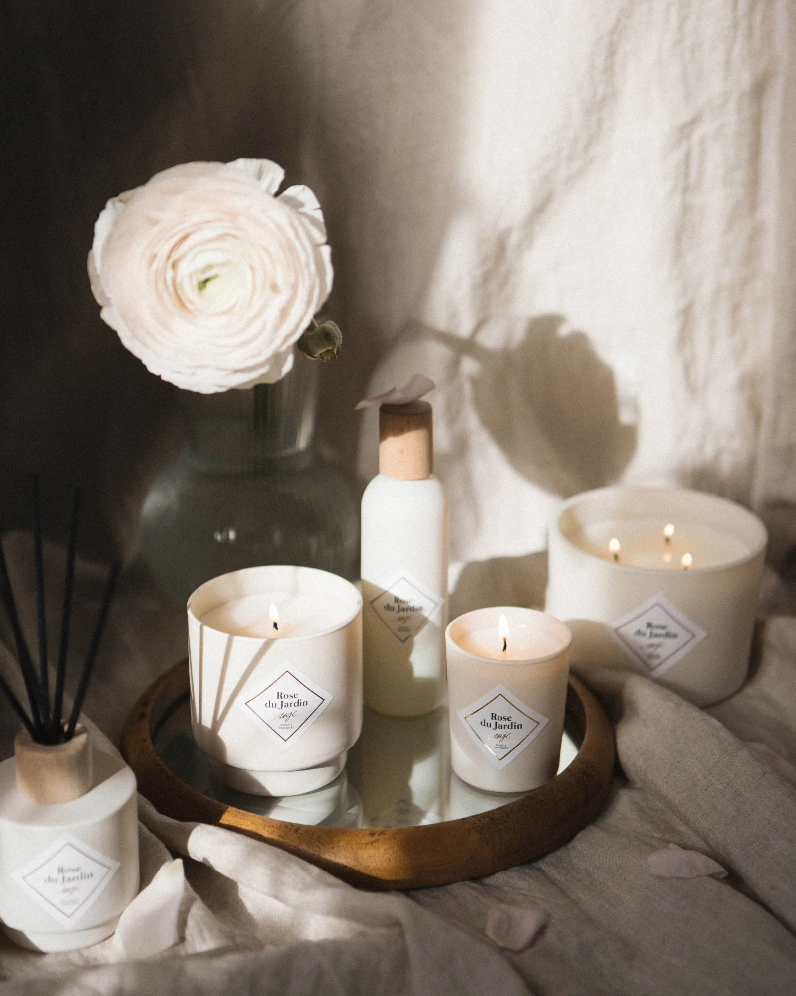 Bougie Rose du Jardin - Image 5