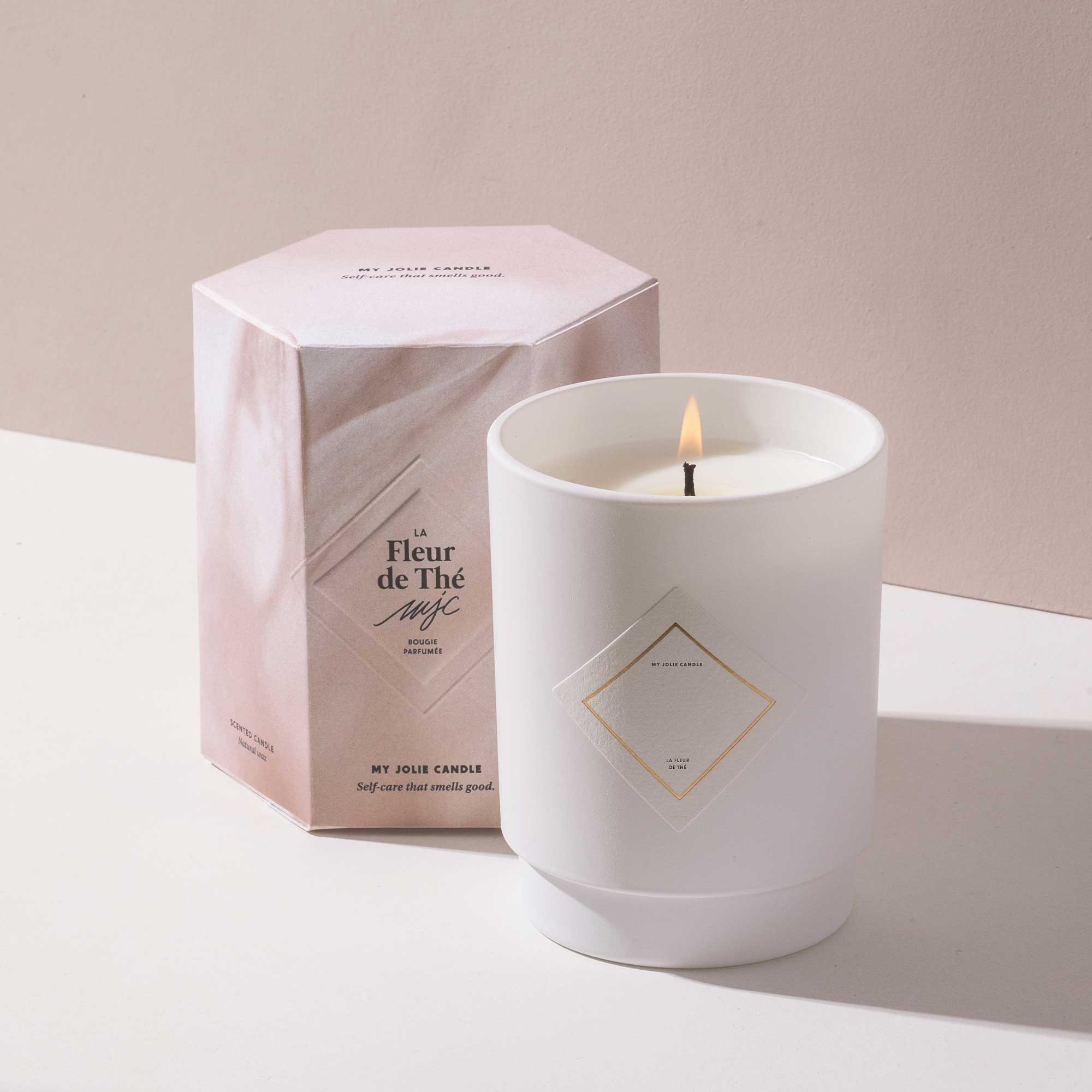 Bougie Personnalisée - Fleur de thé - Image 7