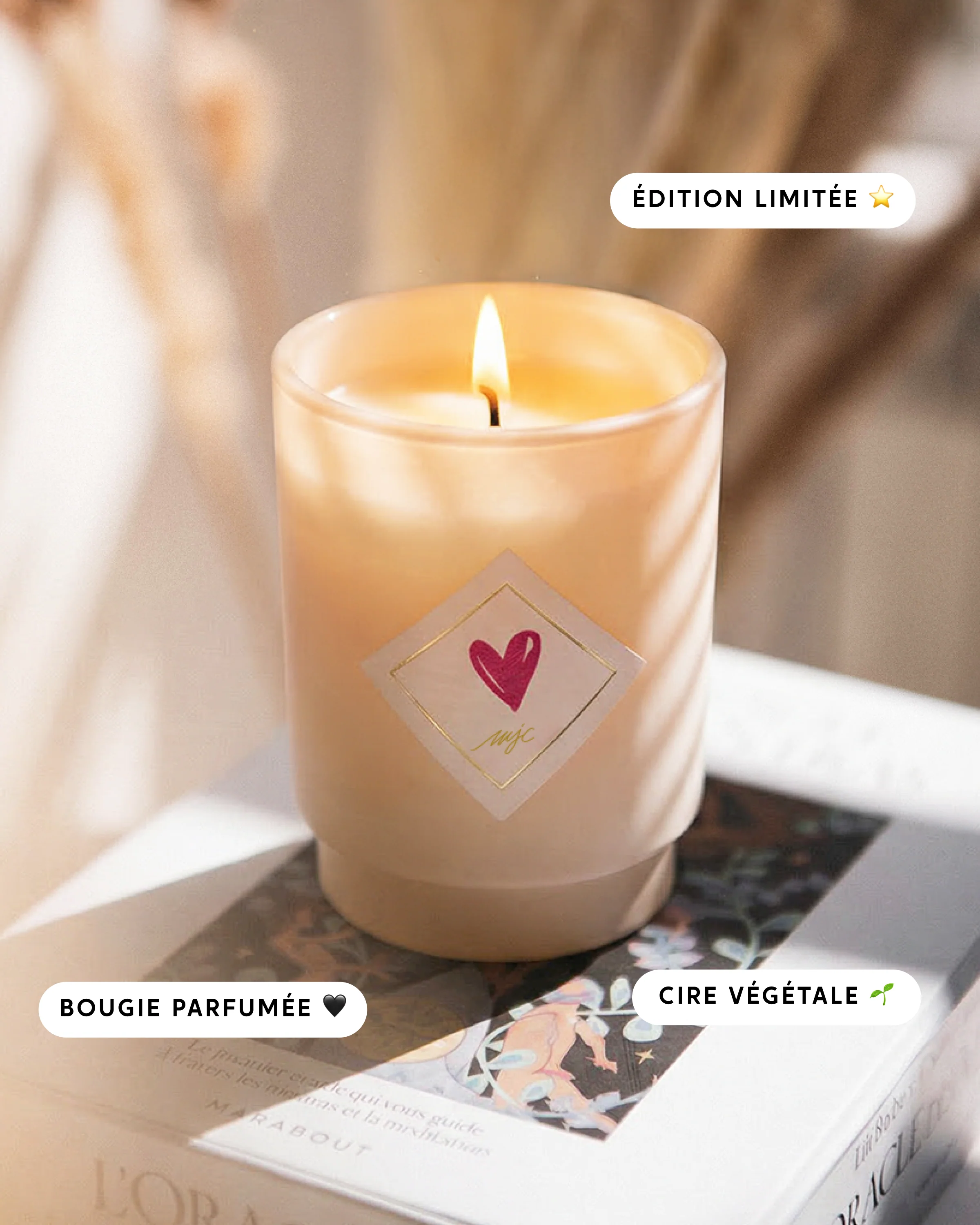 Bougie parfumée Cœur - Image 2