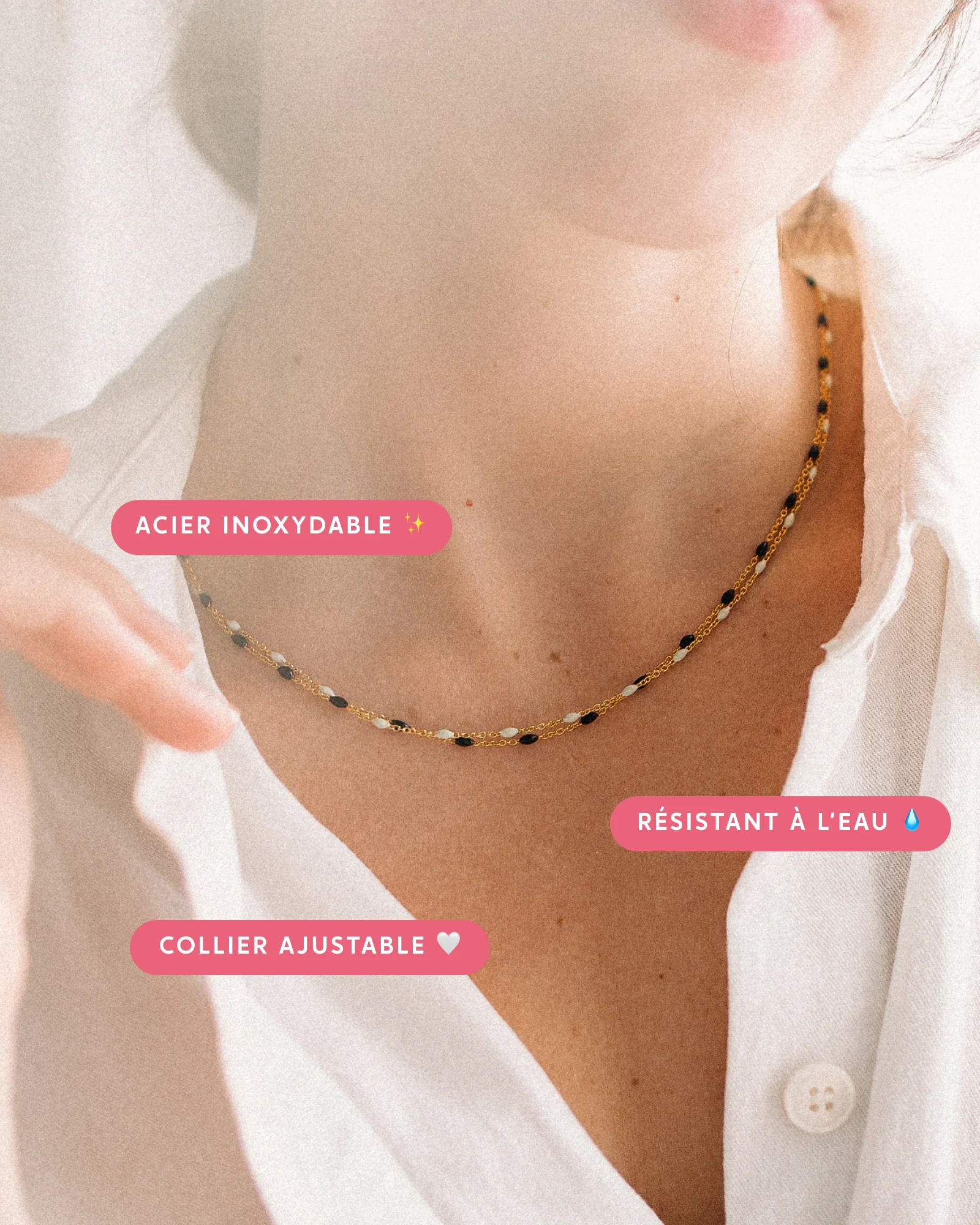 Bougie bijou Collier Perles - Image 8