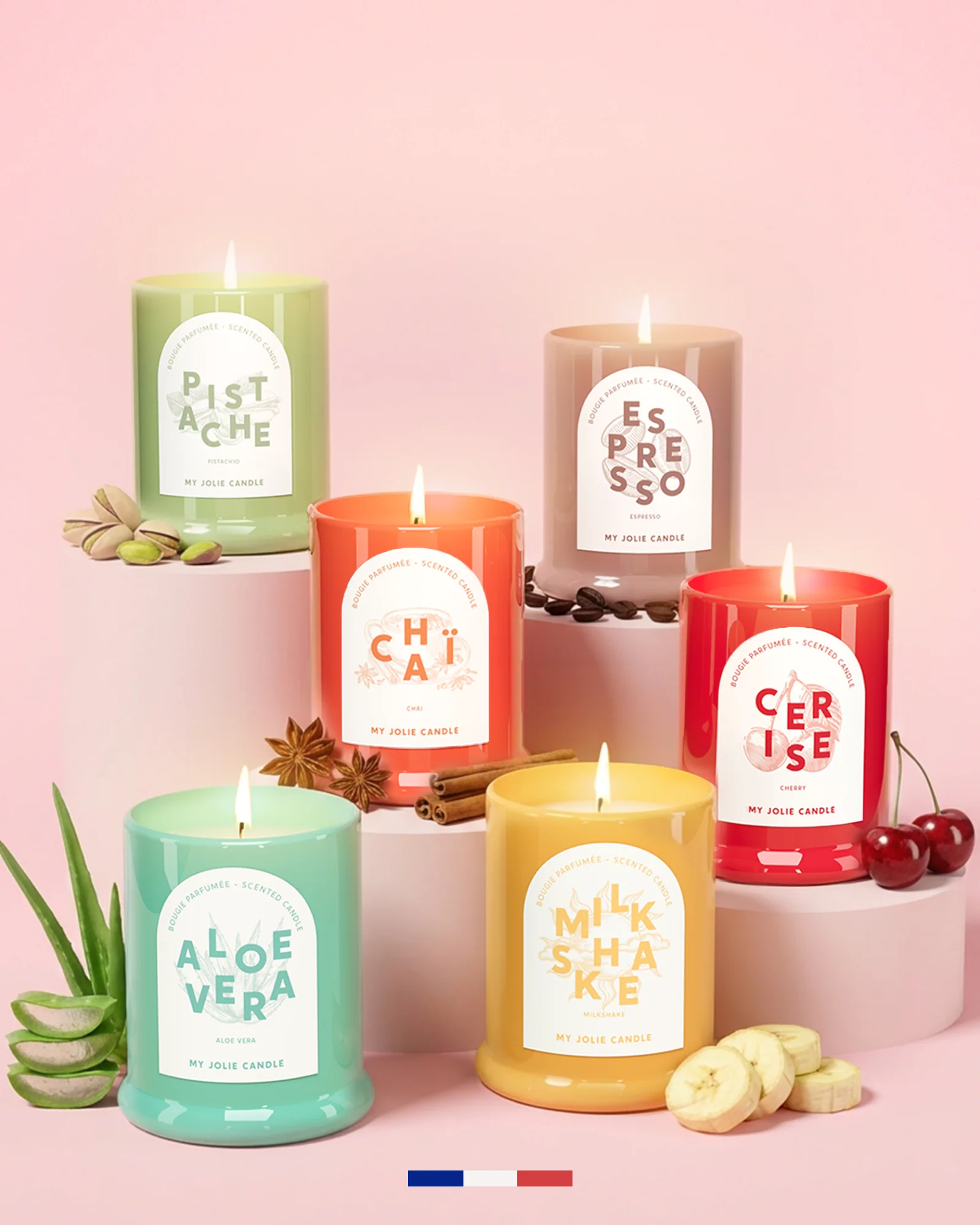 Bougies parfumées "Les Trendy"
