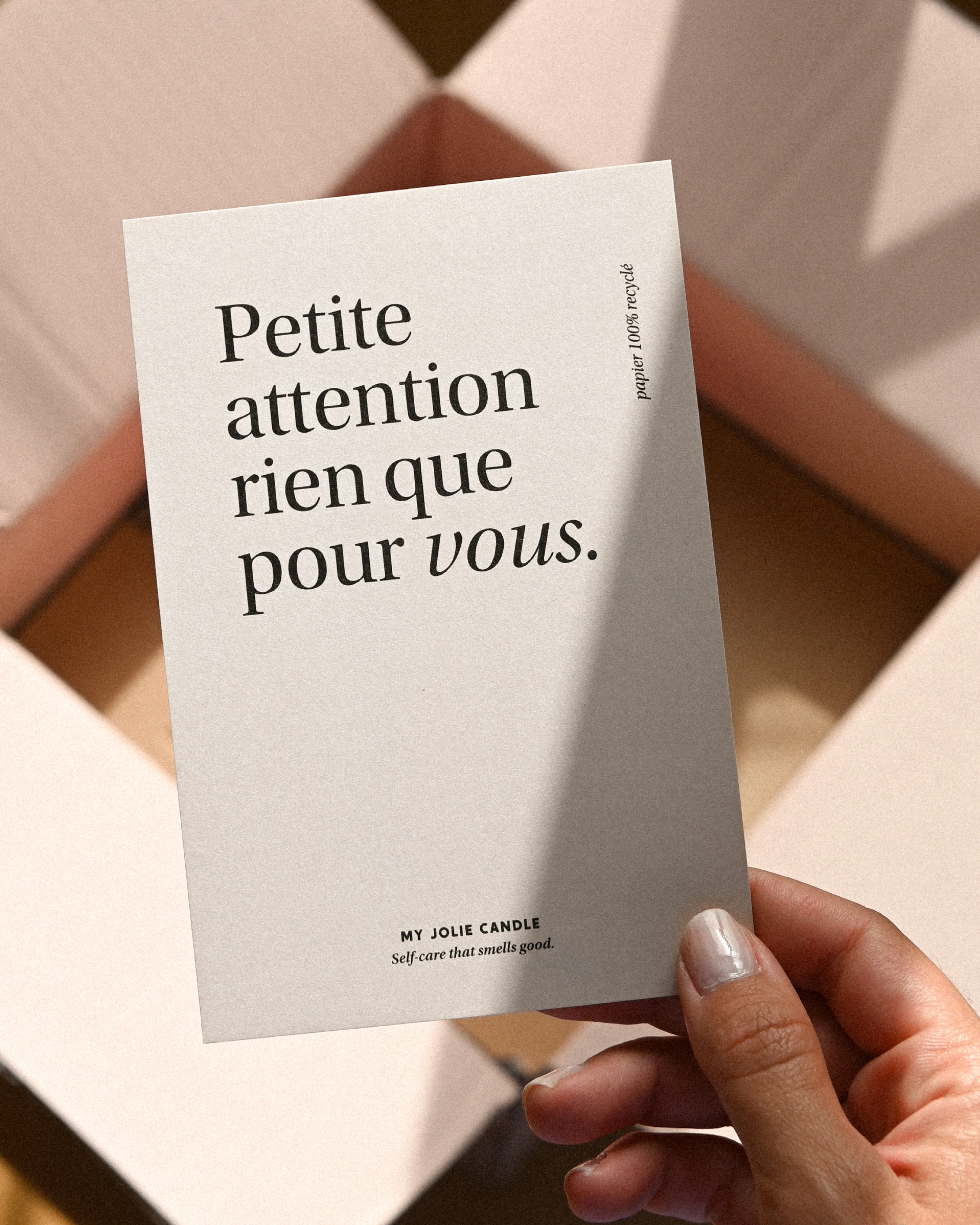 Carte mot personnalisé