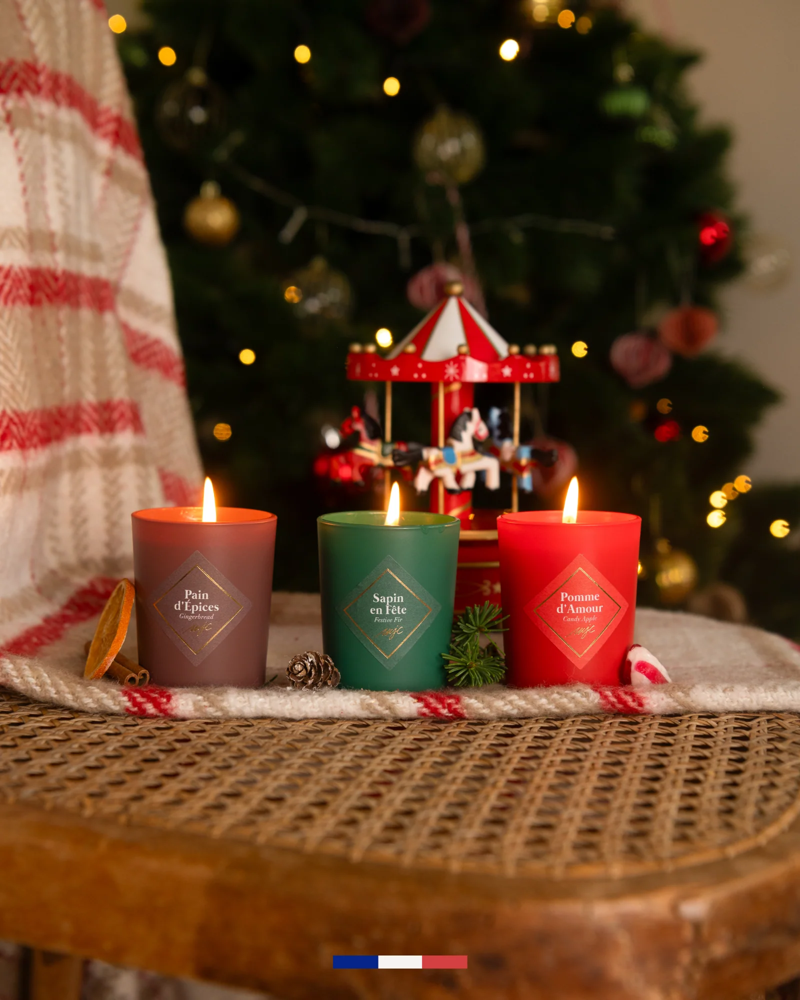 Coffret trio bougies de Noël - Image 3