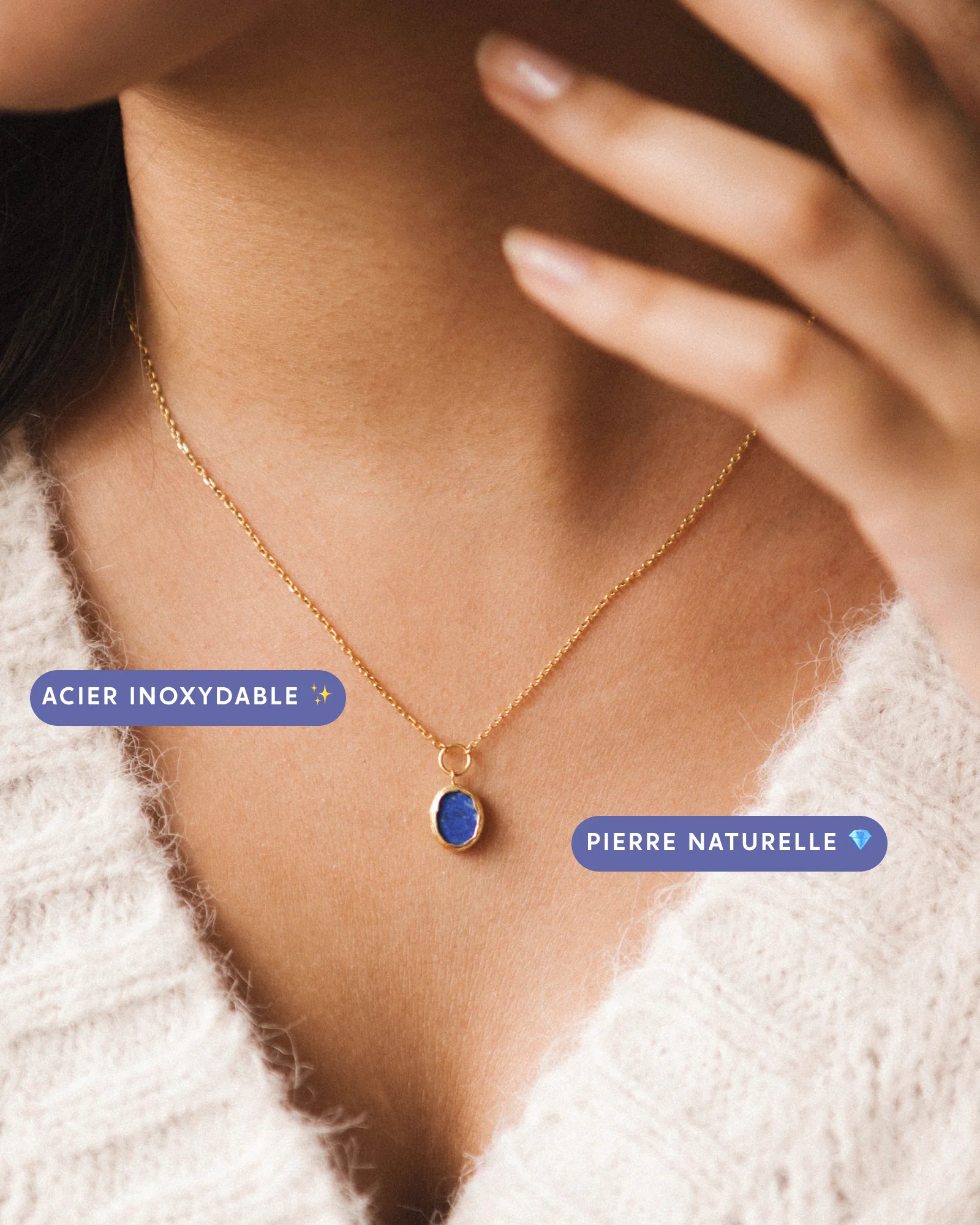 Collier Lapis Lazuli - Image 2