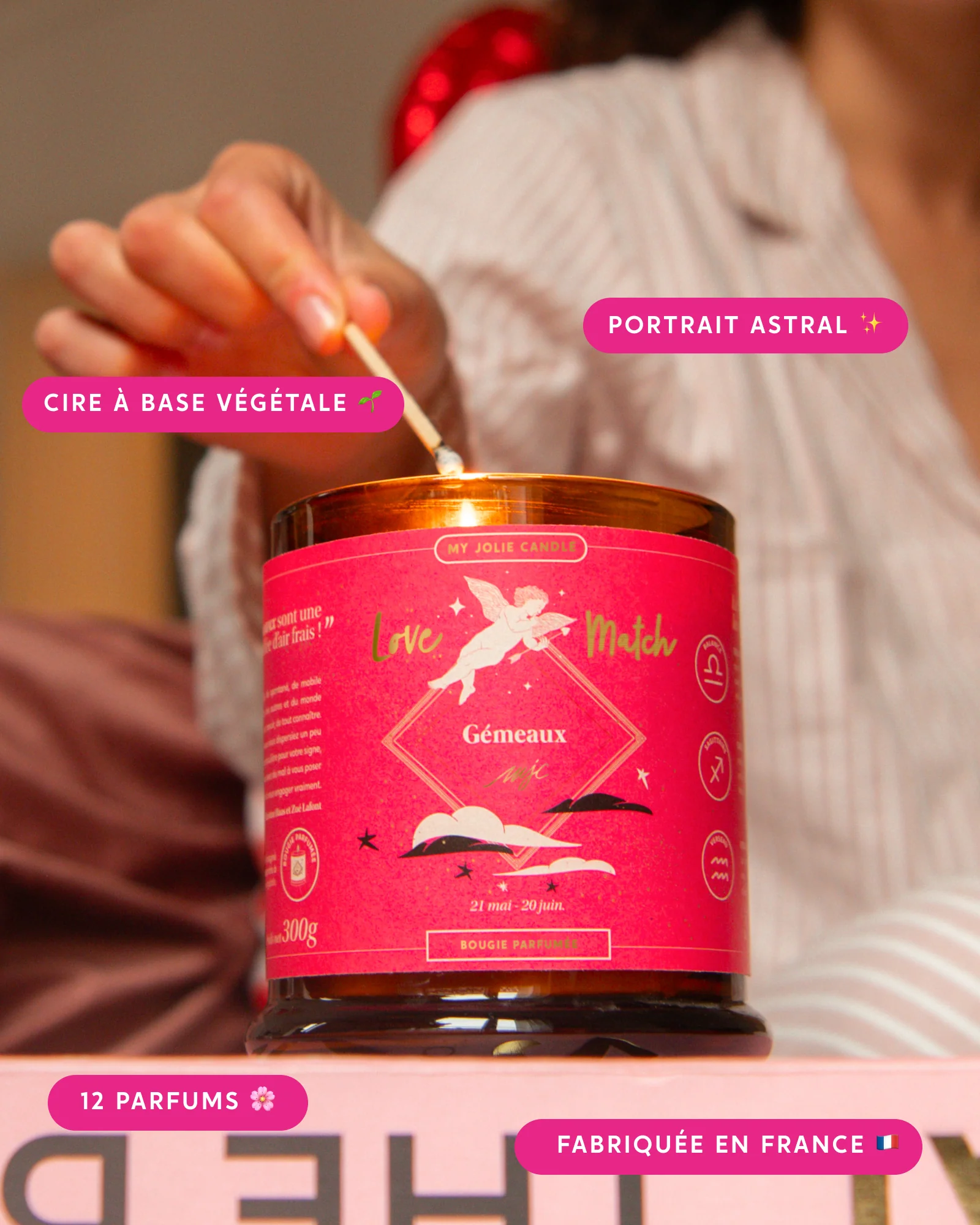 La Bougie Astrale Love Match Gémeaux - Image 2