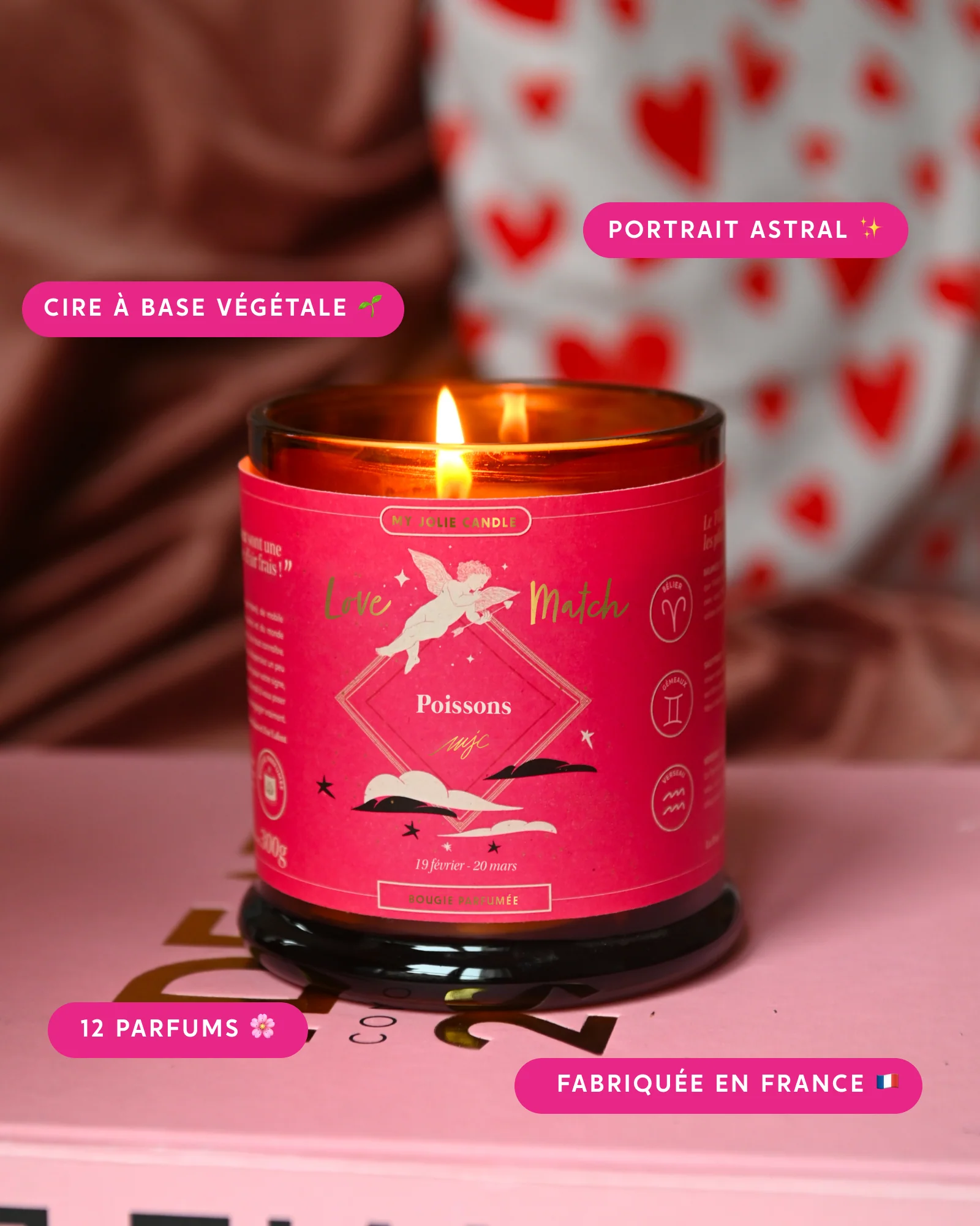 La Bougie Astrale Love Match Poissons - Image 2