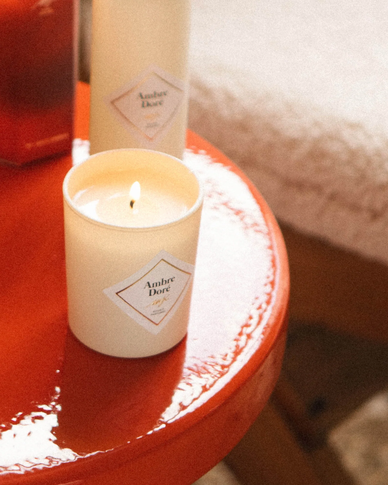 Petite bougie Ambre Doré - Image 3