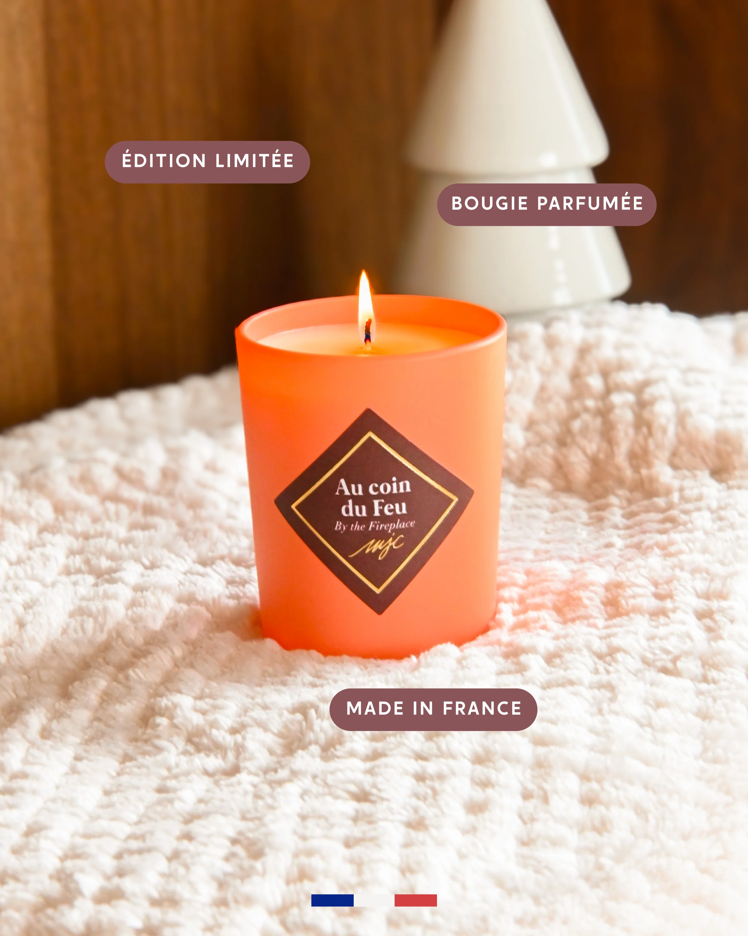 Petite bougie Au coin du Feu - Image 2